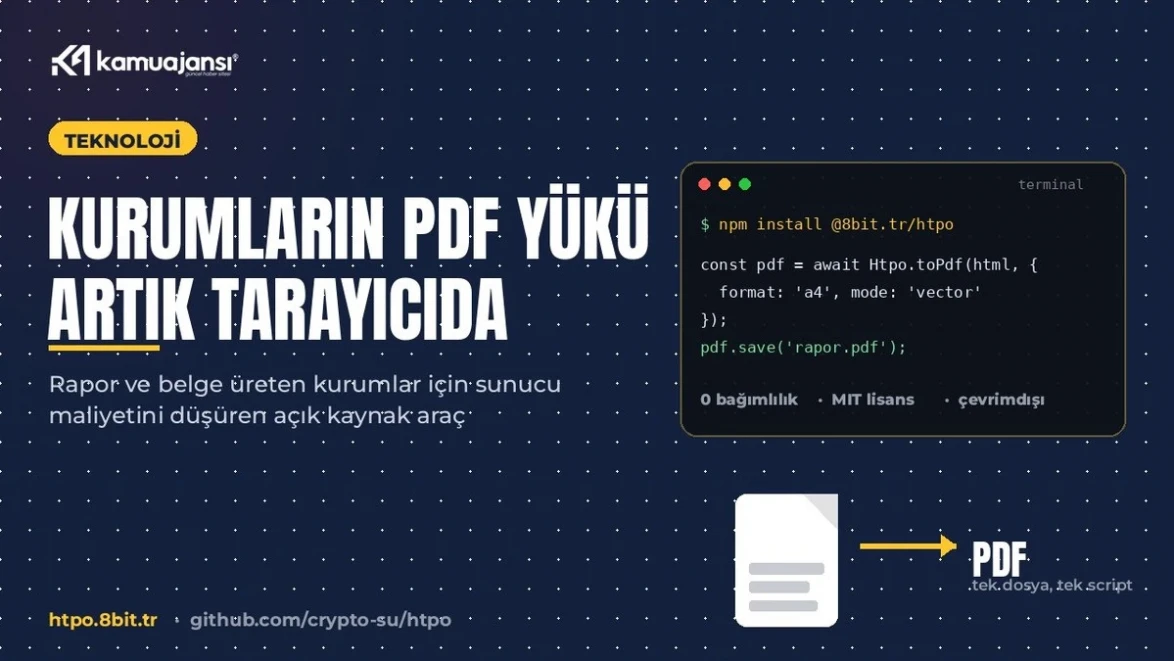 PDF üretimi sunucudan tarayıcıya geçiyor