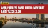 AMB faizleri sabit tuttu