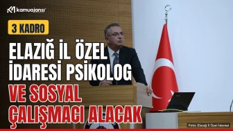 Elazığ İl Özel İdaresi 3 sözleşmeli personel alacak