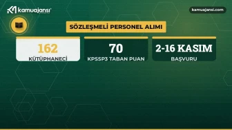 162 sözleşmeli kütüphaneci alınacak