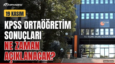 KPSS Ortaöğretim sonuçları 19 Kasım'da