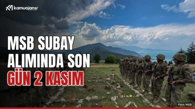 MSB subay alımında son gün 2 Kasım