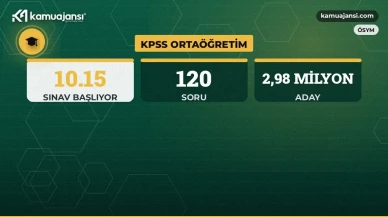 KPSS Ortaöğretim heyecanı bugün