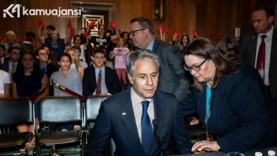 Senato'da Blinken'a Yönelik 'Gazze Katliamı' Protestosu Gerçekleşti