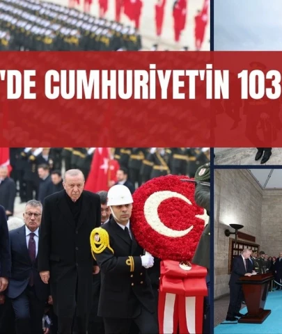Anıtkabir'de 103. yıl töreni