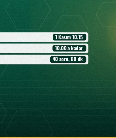 DHBT için giriş belgeleri yayında