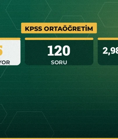 KPSS Ortaöğretim heyecanı bugün