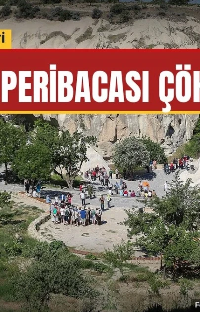 Göreme'de peribacası çöktü