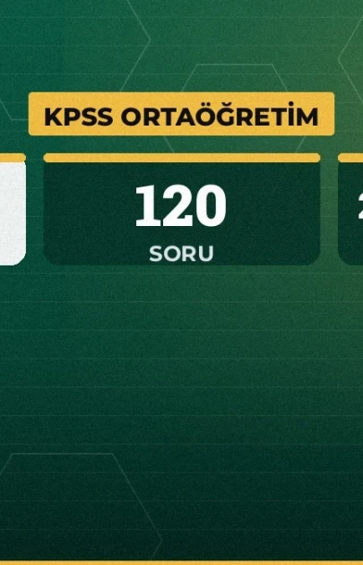 KPSS Ortaöğretim heyecanı bugün