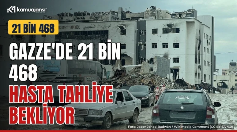 Gazze'de 21 bin 468 hasta tahliye bekliyor