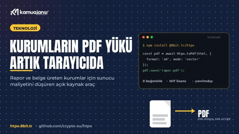 PDF üretimi sunucudan tarayıcıya geçiyor