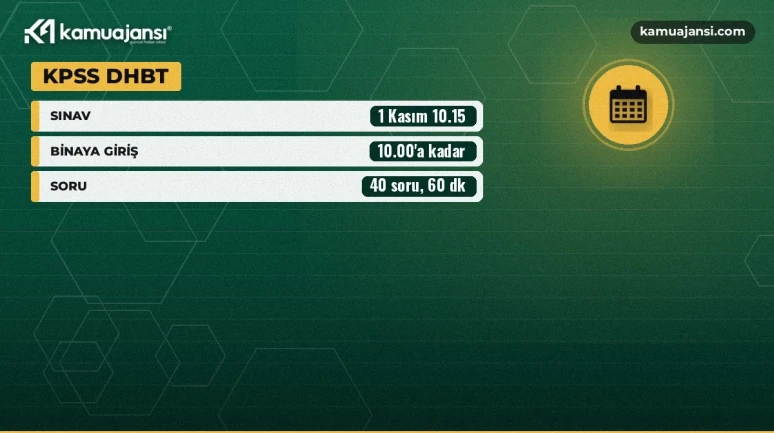 DHBT için giriş belgeleri yayında