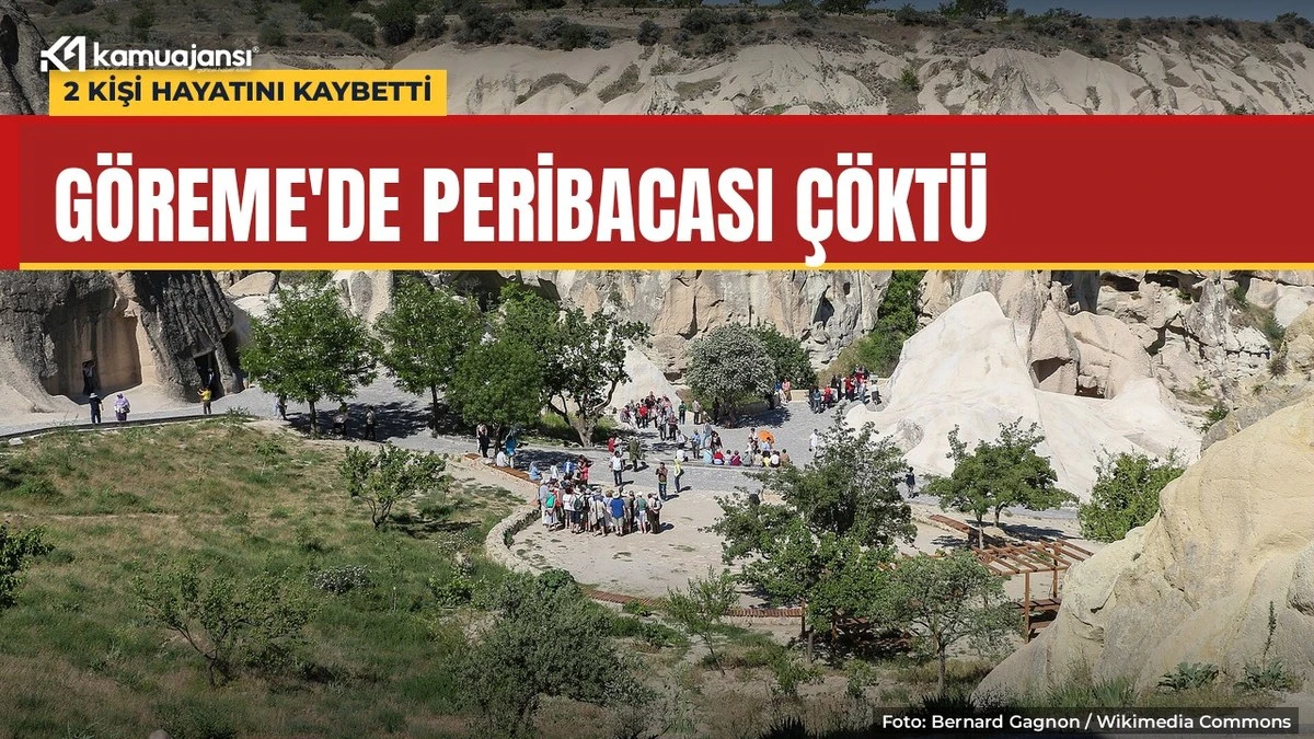 Göreme'de peribacası çöktü