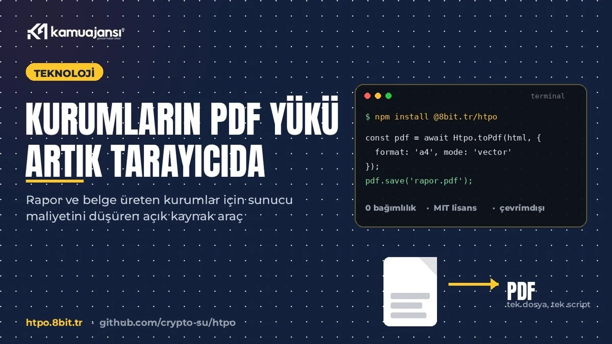 PDF üretimi sunucudan tarayıcıya geçiyor